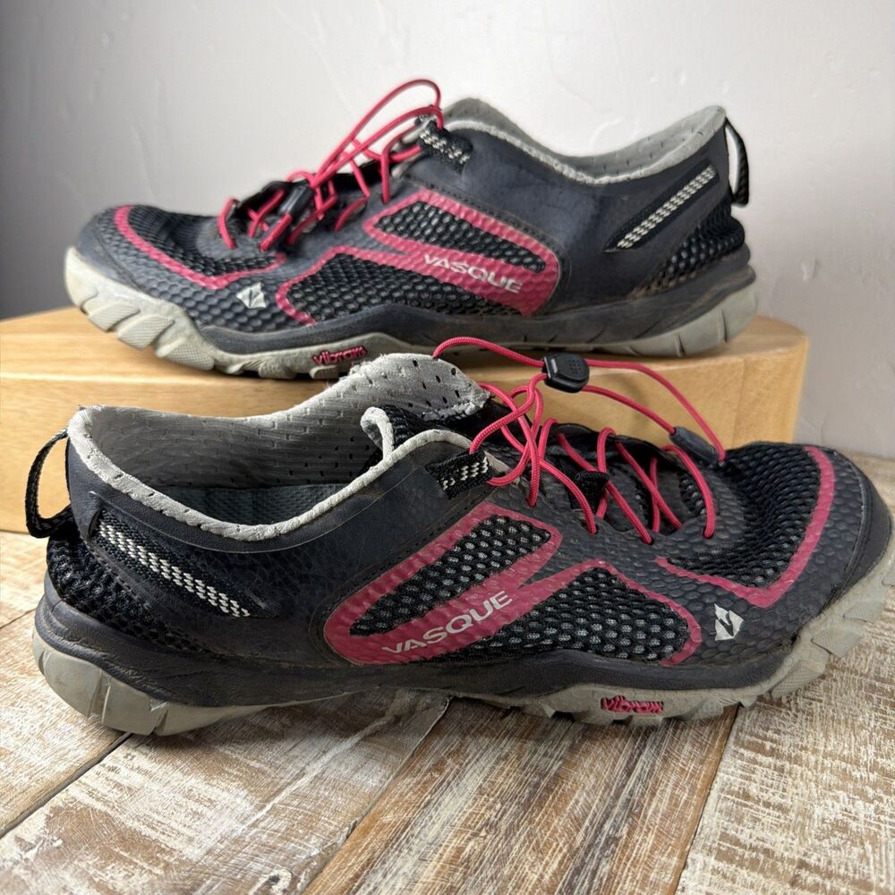 Vasque Womens Trail Shoes Size 9M Black Pink 7053